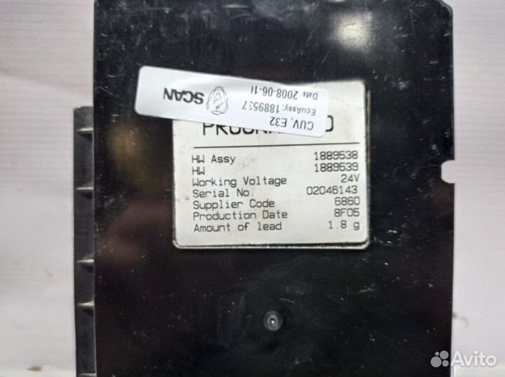 1889537 Блок управления светом Scania 5-series