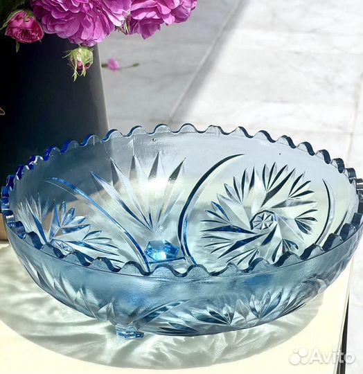 Ваза Цветное стекло Винтаж