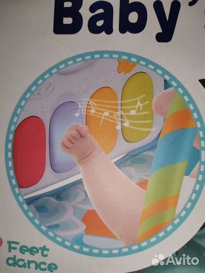 Развивающий коврик с пианино