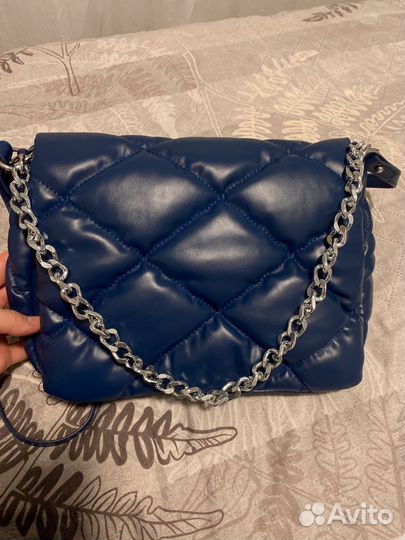 Сумка женская через плечо синяя