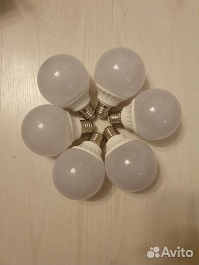 Светодиодные лампы Е27, шар матовый 8см