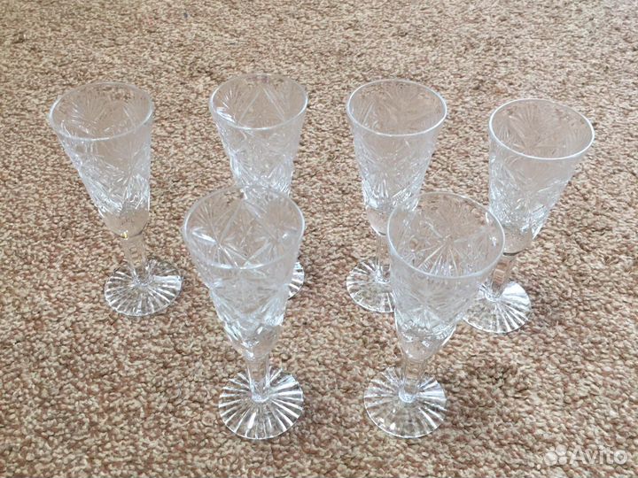 Хрусталь СССР. Вазы и фужеры