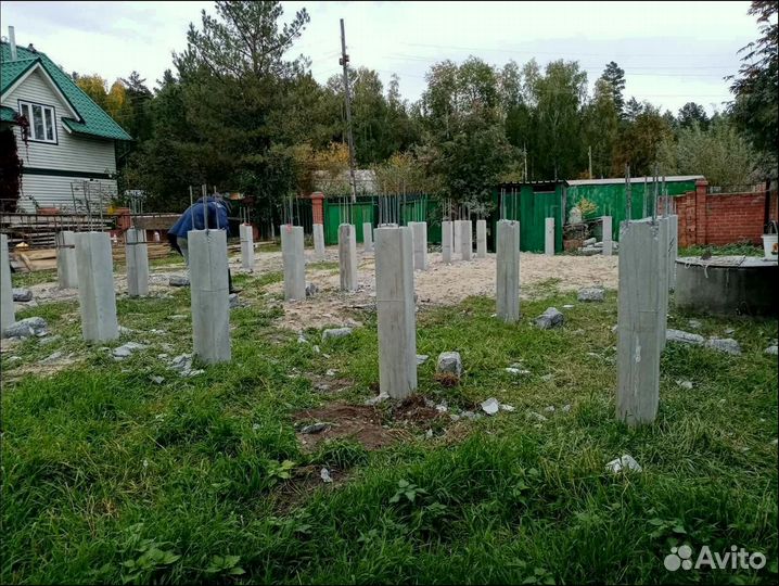 Жб сваи бетонные, любые строения