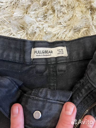 Джинсовые шорты zara 36 pull bear