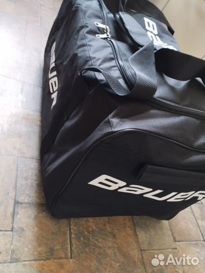 Баул хоккейный сумка без колёс чёрная