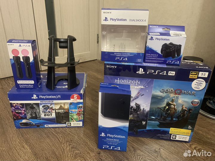 Sony playstation 4 PS4 pro + шлем VR Sony Ps