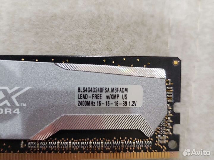 Озу Ballistix 16г 2400 mhz