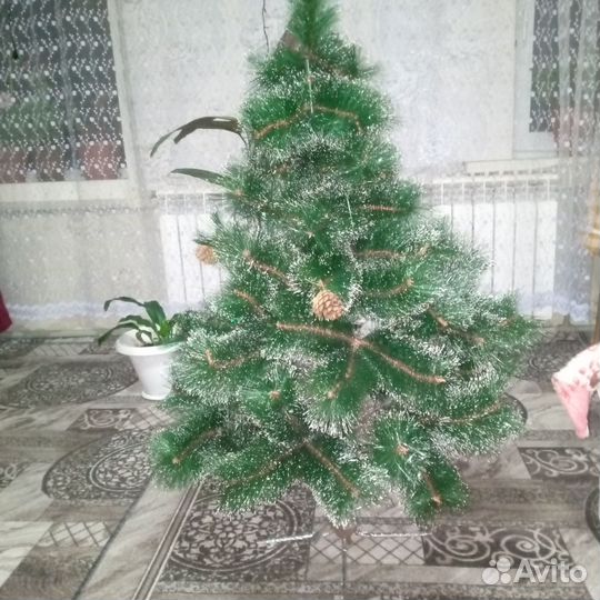 Ель искуственная заснеженная бу 120