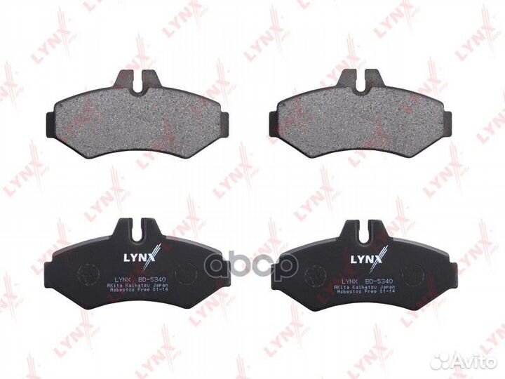 Колодки тормозные дисковые зад BD5340 lynxauto