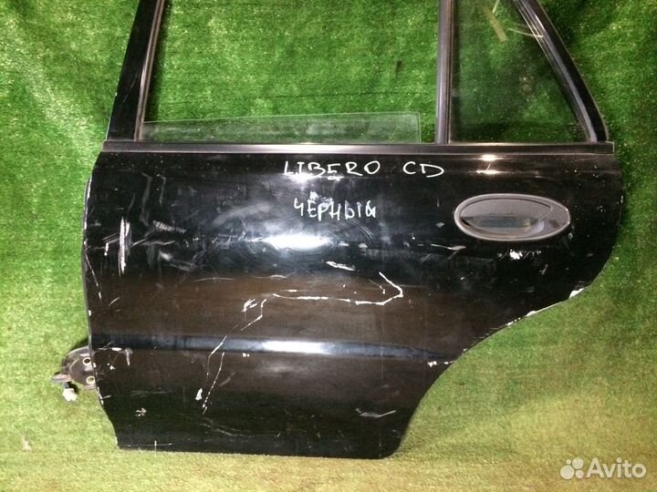 Дверь задняя левая Mitsubishi Libero CB2W Черная в