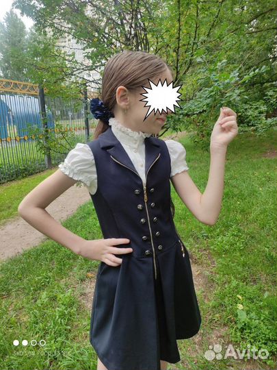 Комбинезон шортами школьный Маленькая Леди