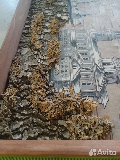 Картина панно из дерева