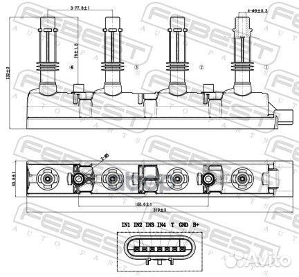 18640-003 катушка зажигания Chevrolet, Opel 1