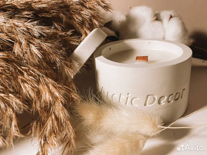 Ароматическая свеча ручной работы