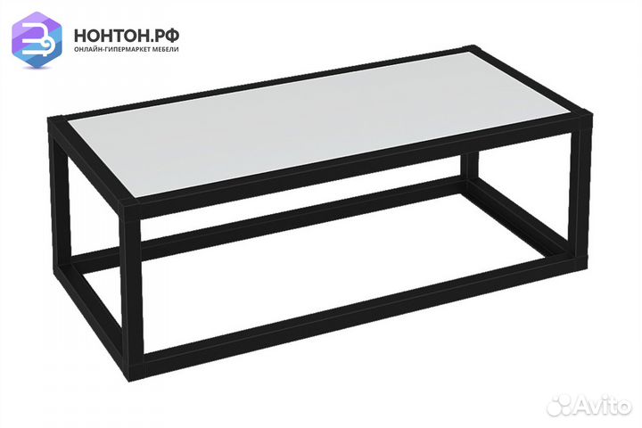 Полка Лофт пмг-Л 601 черная / белая