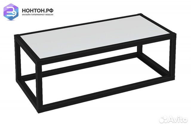 Полка Лофт пмг-Л 601 черная / белая