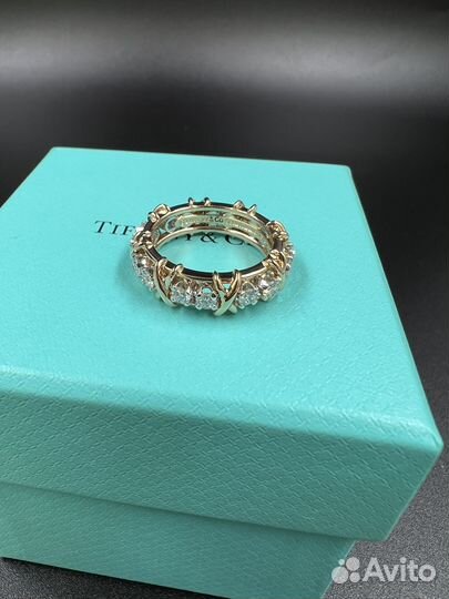 Кольцо Tiffany & Co Schlumberger Sixteen Stone Yel