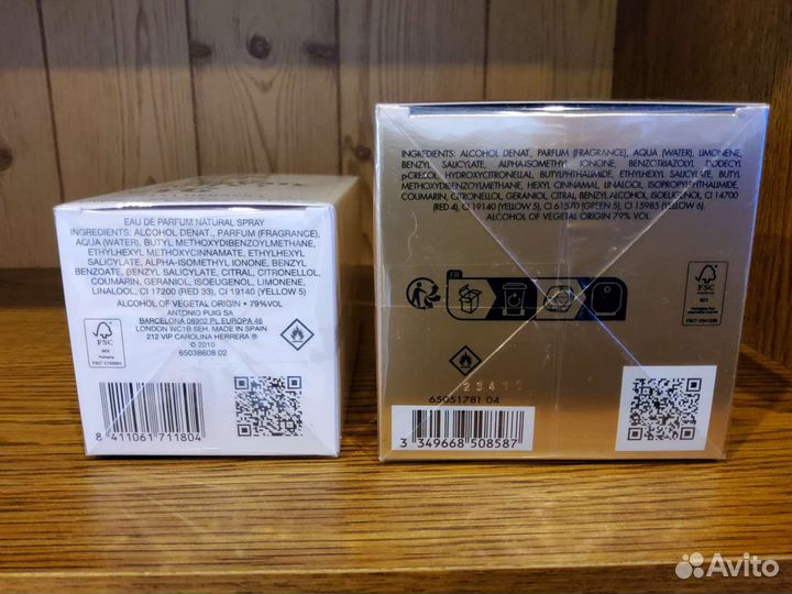 Парфюм carolina herrera и paco rabanne