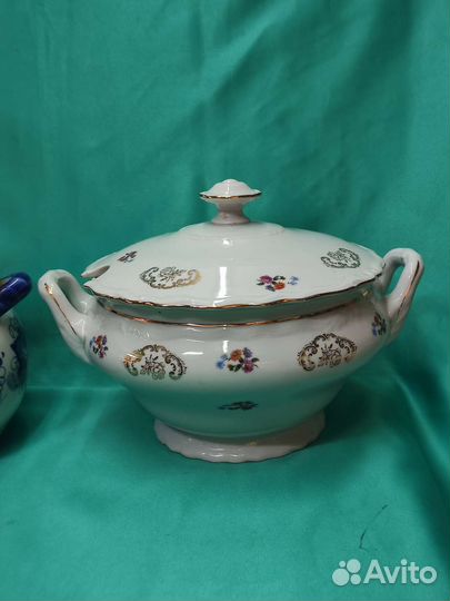 Большая Фарфоровая Супница Чехословакия