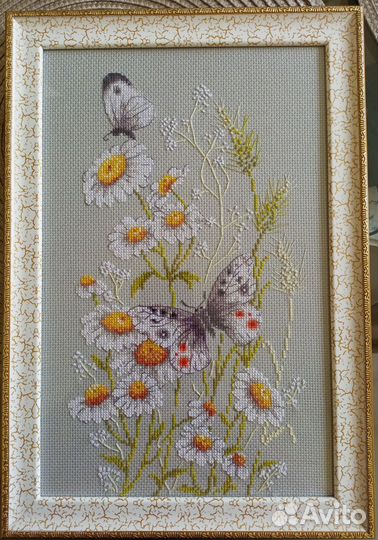 Картина вышитая крестом ручная работа