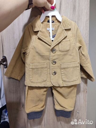 Вельветовый пиджак и брюки 