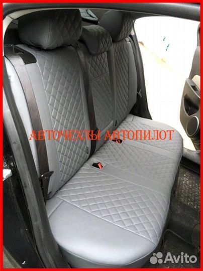 Чехлы Автопилот Chevrolet cobalt из экокожи серые