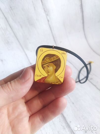 Георгий Победоносец нательная икона