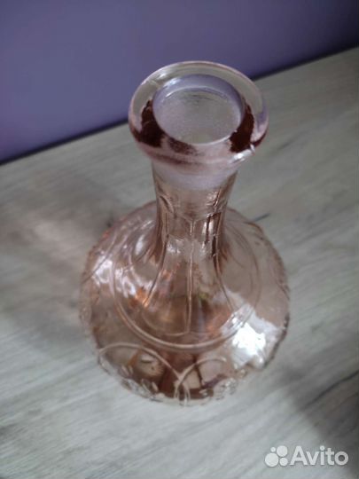 Графин цветное стекло СССР
