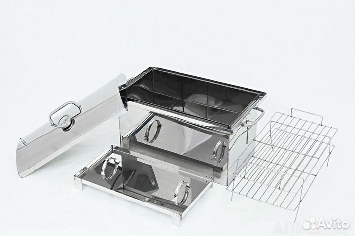 Коптильни из нержавейки c гидрозатвором