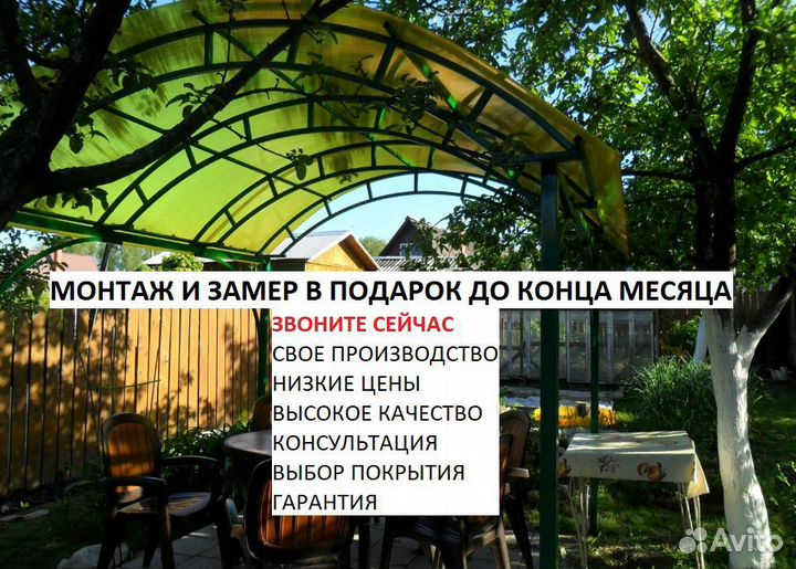 Навесы на заказ