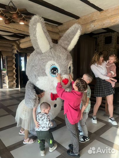 Ростовые куклы, поздравления. Лис, Зайка, Мишка