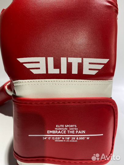 Боксерские перчатки Elite Boxing white