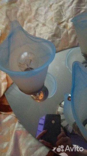 Люстра зеркальная