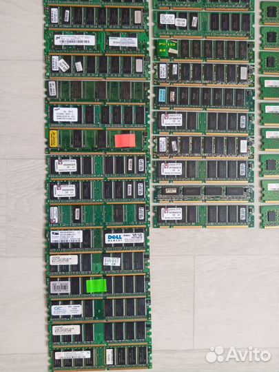 Озу - DDR1 - DDR2 - DDR3 и даже старые sdram PC133