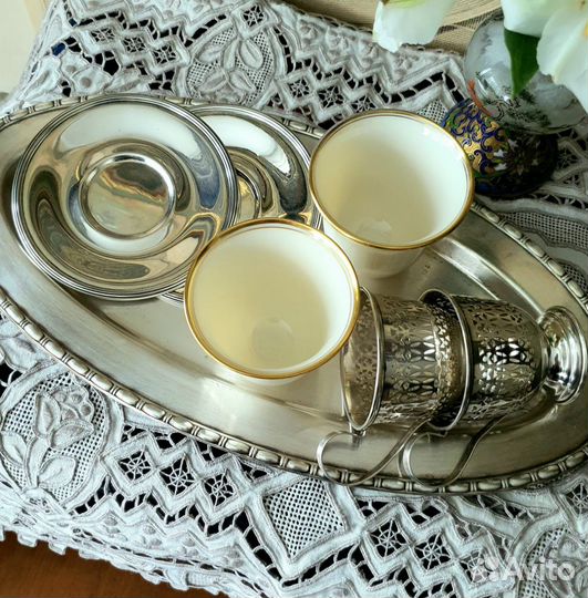 Чашка в серебряном подстаканнике. Америка
