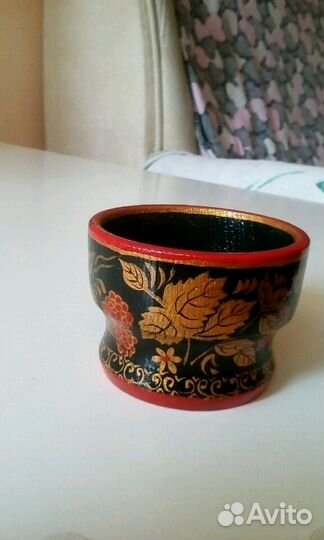 Солонка ручная роспись Хохлома