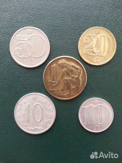 Монеты Чехословакии и Венгрии