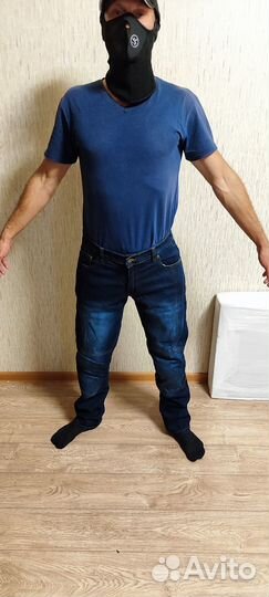 Мотоджинсы кевларовые синие (M,L,XL,XXL)