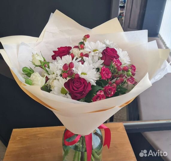 Живые цветы букеты