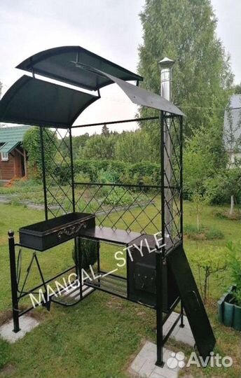 Мангал с крышей