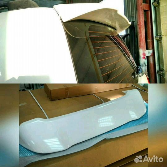 Спойлер верхний Toyota Land Cruiser 200 белый