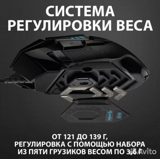 Игровая мышь Logitech G502 Hero 25600 DPI