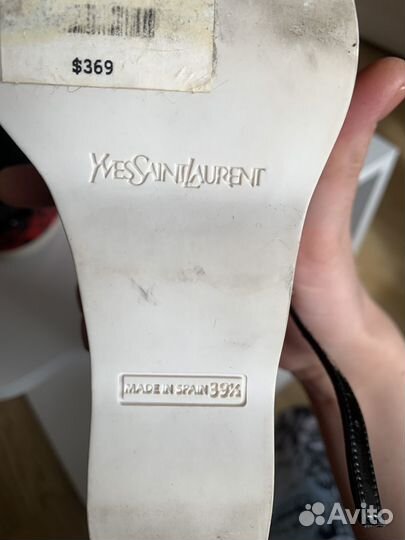 Босоножки YSL Оригинал. Лаковая кожа. Новые