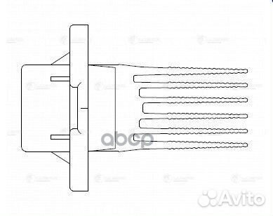 Резистор э/вент. отоп. для а/м Hyundai/KIA