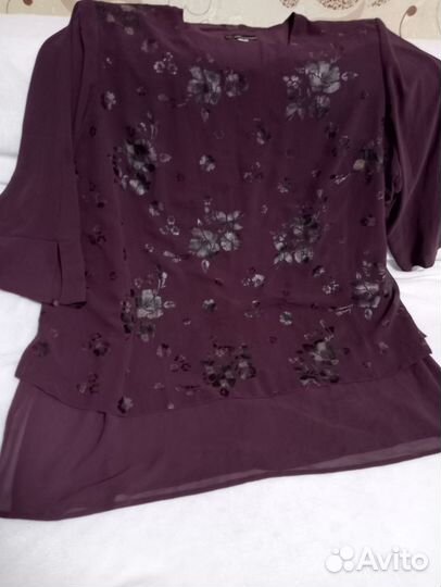 Шифоновый костюм тройка 64 размер