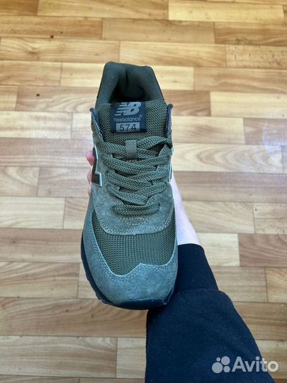 Кроссовки мужские new balance 574 khaki black