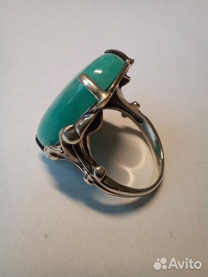 Кольцо с амазонитом