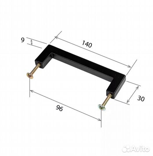 Новые ручки для мебели 96мм