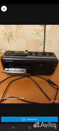 Магнитофон Panasonic RX-M40 работает все