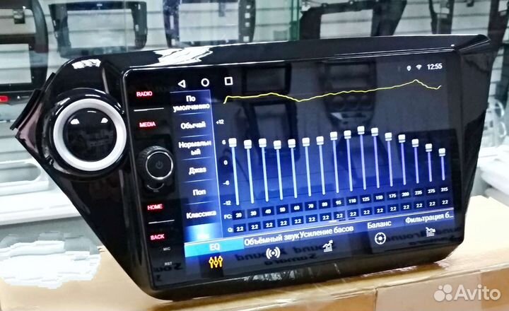 Kia Rio 3 магнитола Android с крутилкой